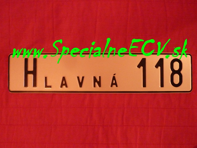 117.TYP: VEĽKÁ tabuľka súpisného čísla+názov ulice